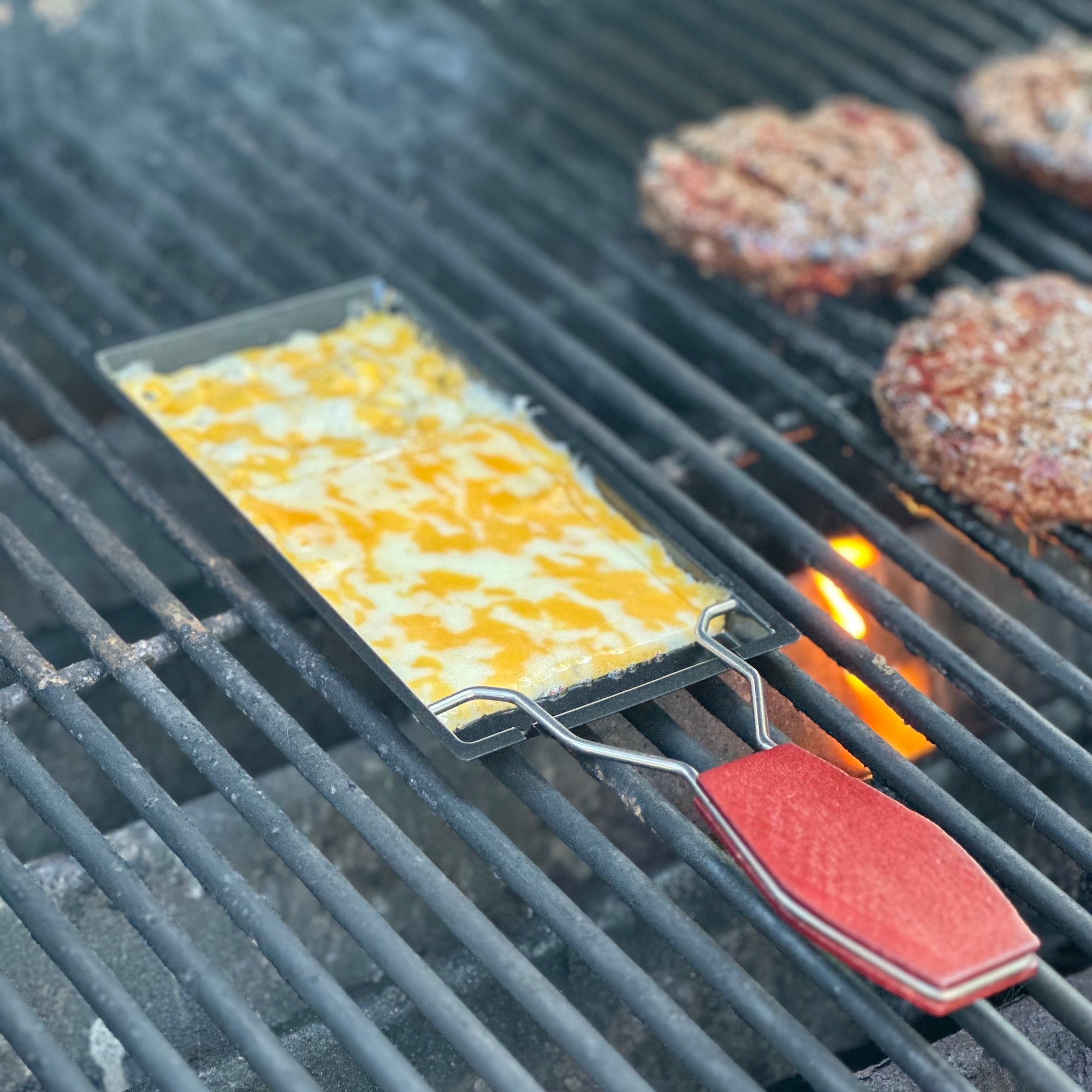 Outset Non-Stick Cheese Melt Pan, Carbon Steel Raclette | Outset 