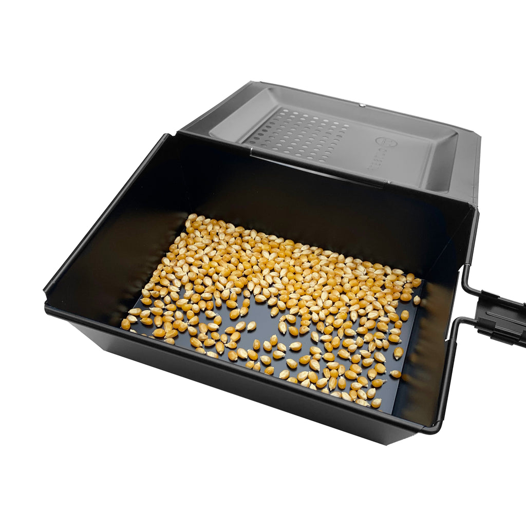 Outset Grill Pop, Non-Stick Popcorn Tray With Removable Handle