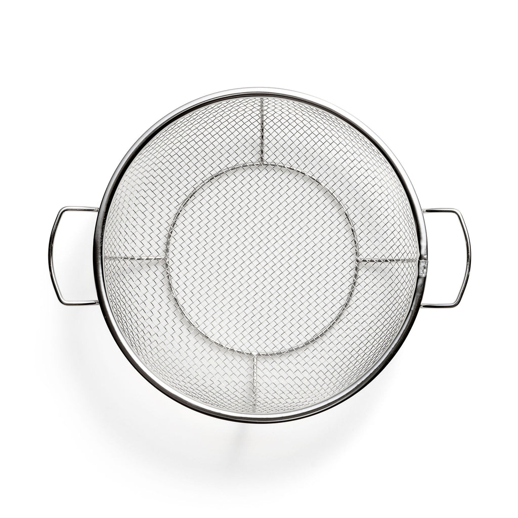 Outset Stainless Steel Shallow Mesh Grill Basket With Handles, 12" x 15"