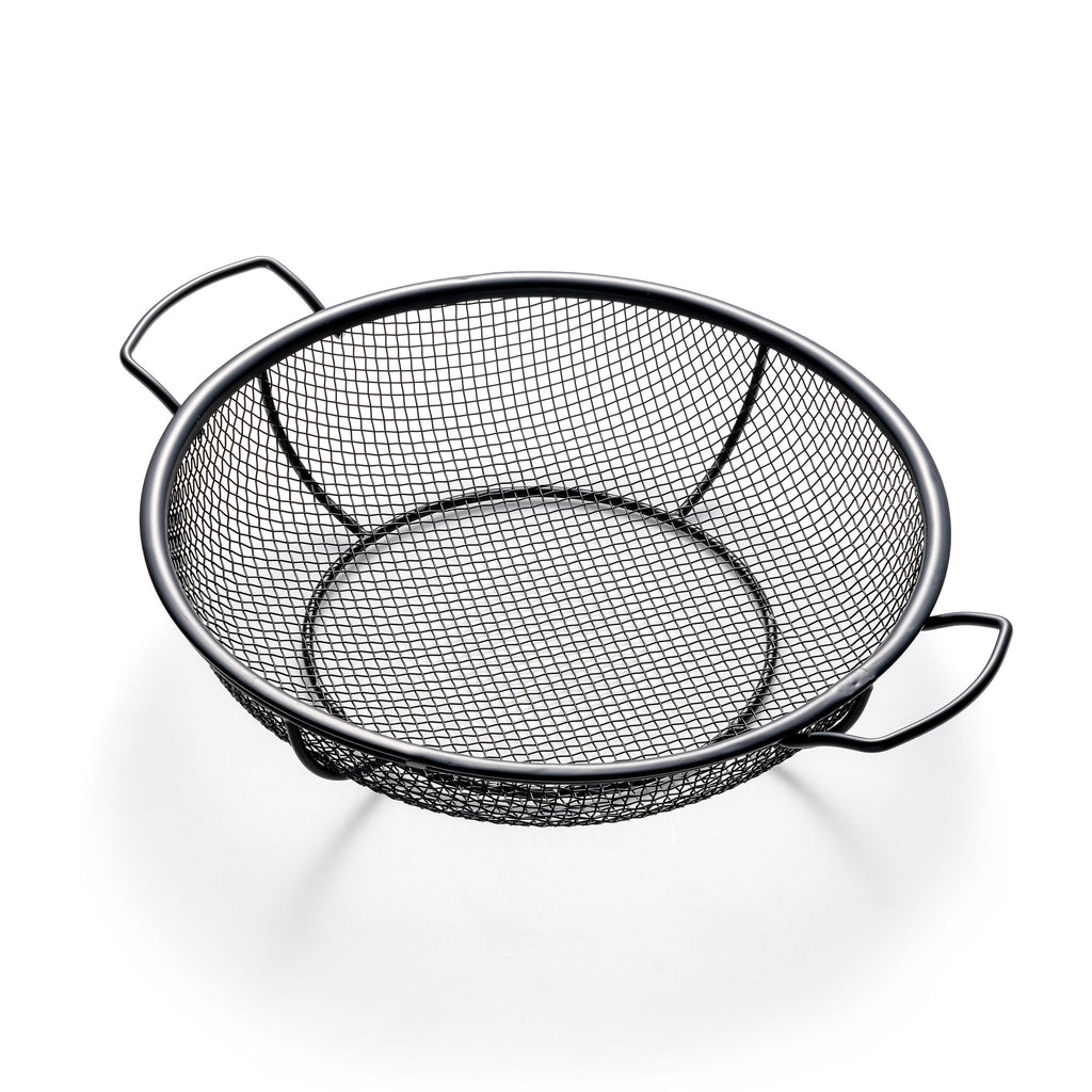 Outset Non-Stick Shallow Mesh Grill Basket With Handles, 12" x 15"
