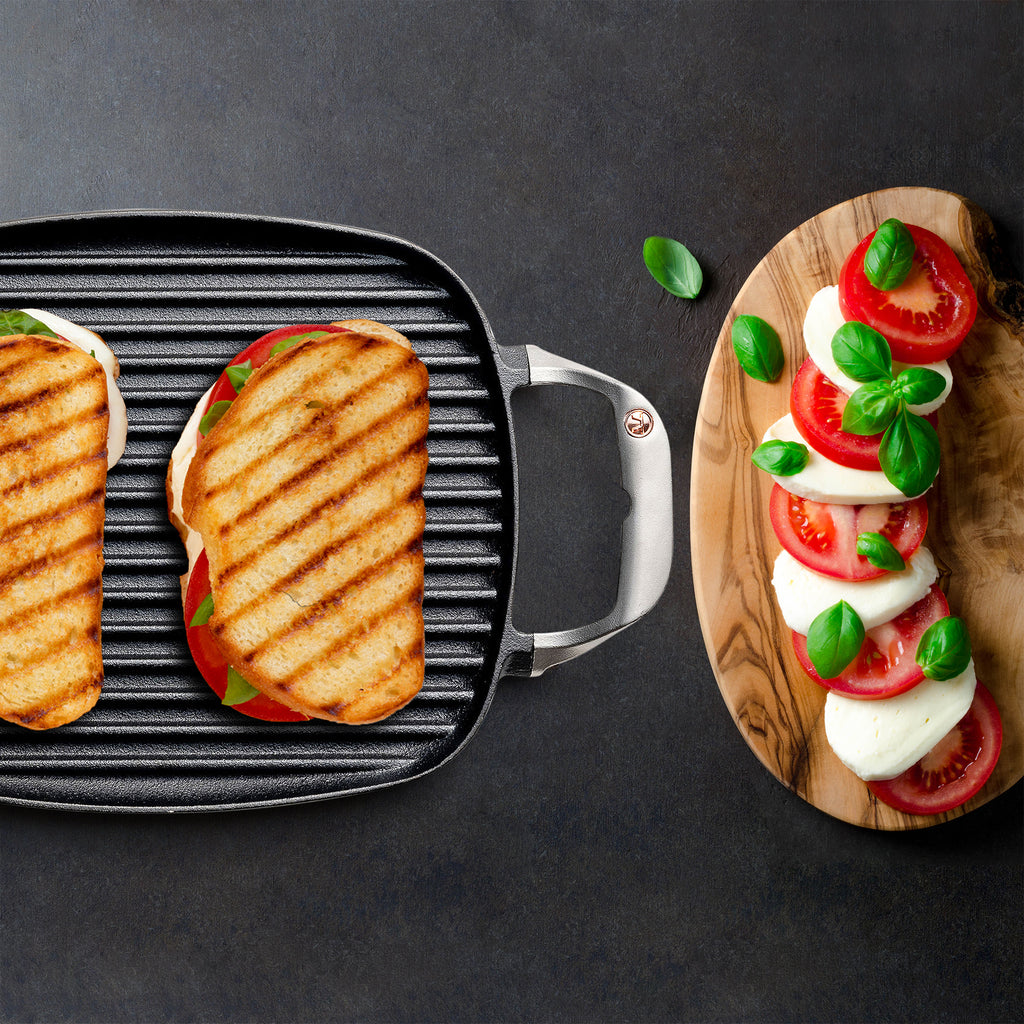 Outset Cast Iron Grill Pan With Ridges