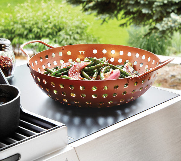 Non-Stick Round Copper Grill Wok