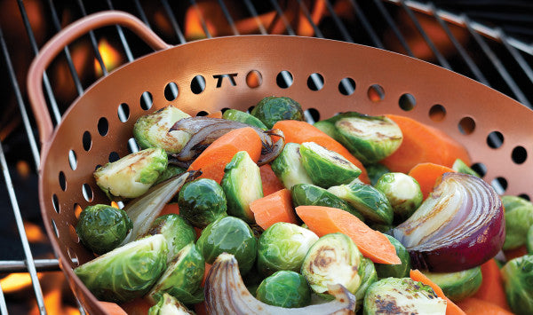 Non-Stick Round Copper Grill Wok