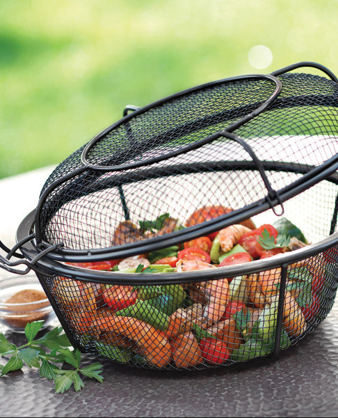Non-Stick Mesh Grill Basket and Skillet