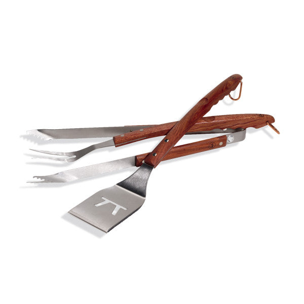 Rosewood 3 Piece Grill Utensil Set