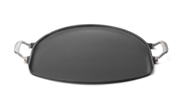 Cast Iron Grill Skillet With Forged Handles, 14"