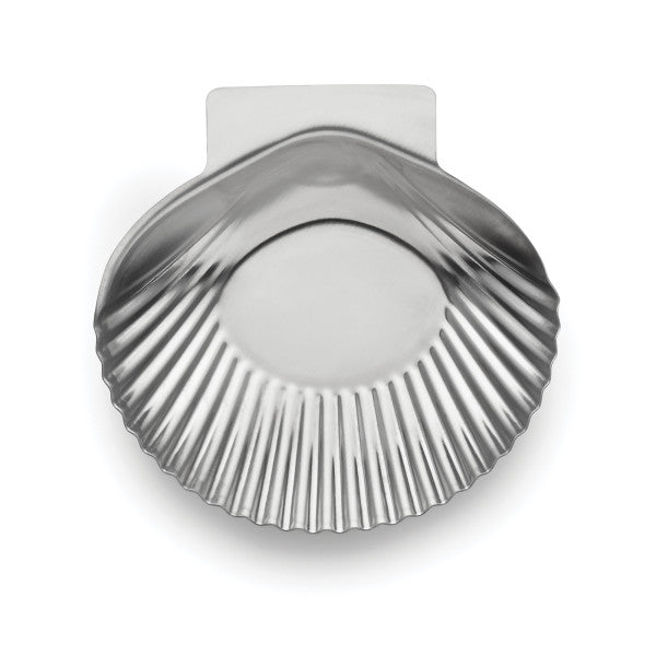 Stainless Steel All Purpose Grillable Sea Shells, Set of 12